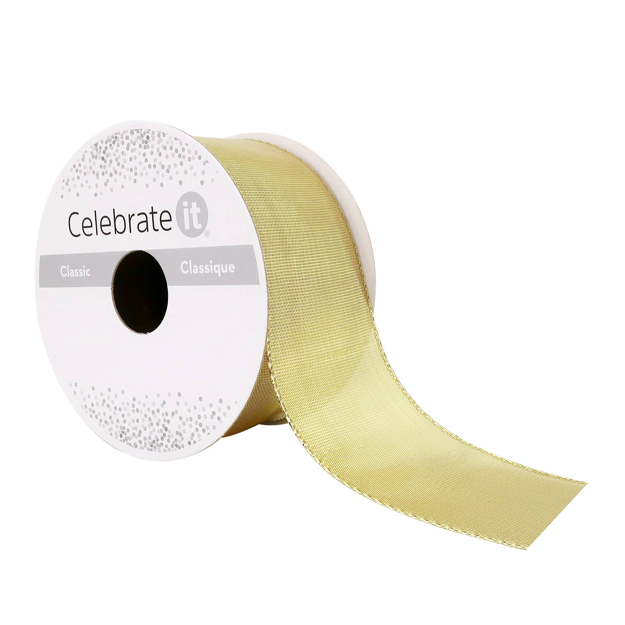 1.5" x 3yd. Metallic Wired Ribbon by Celebrate It®